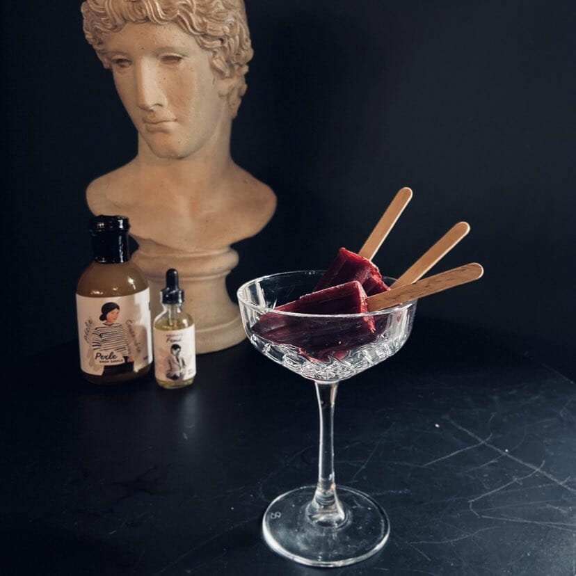 poptail Bellini aux bleuets